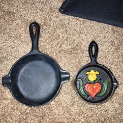 Pair of Cast Iron Mini Skillets