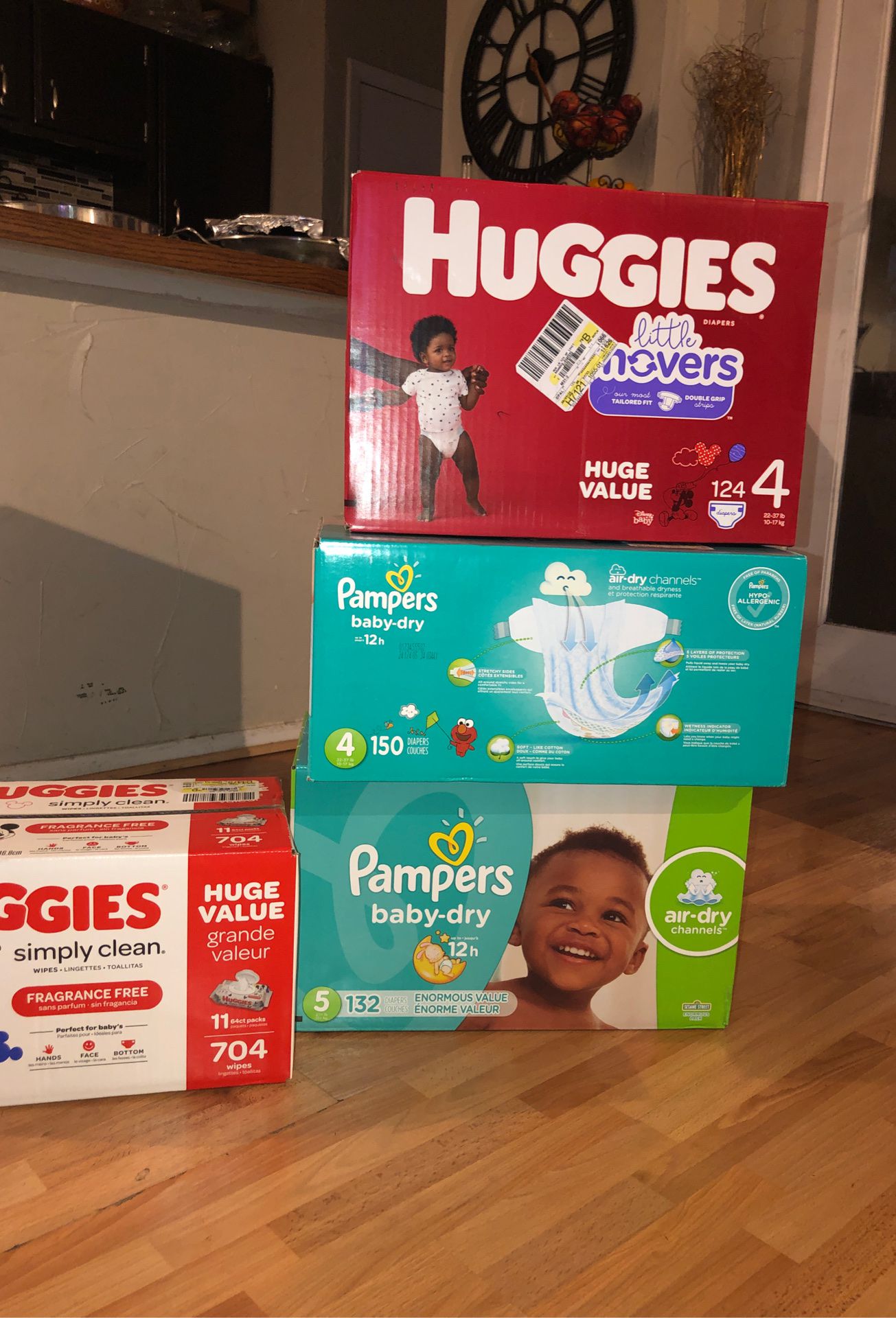 Huggies & Pamper Diapers