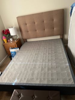 Head board & metal bed frame