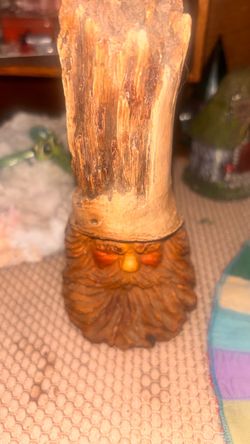 Wooden carved wizard