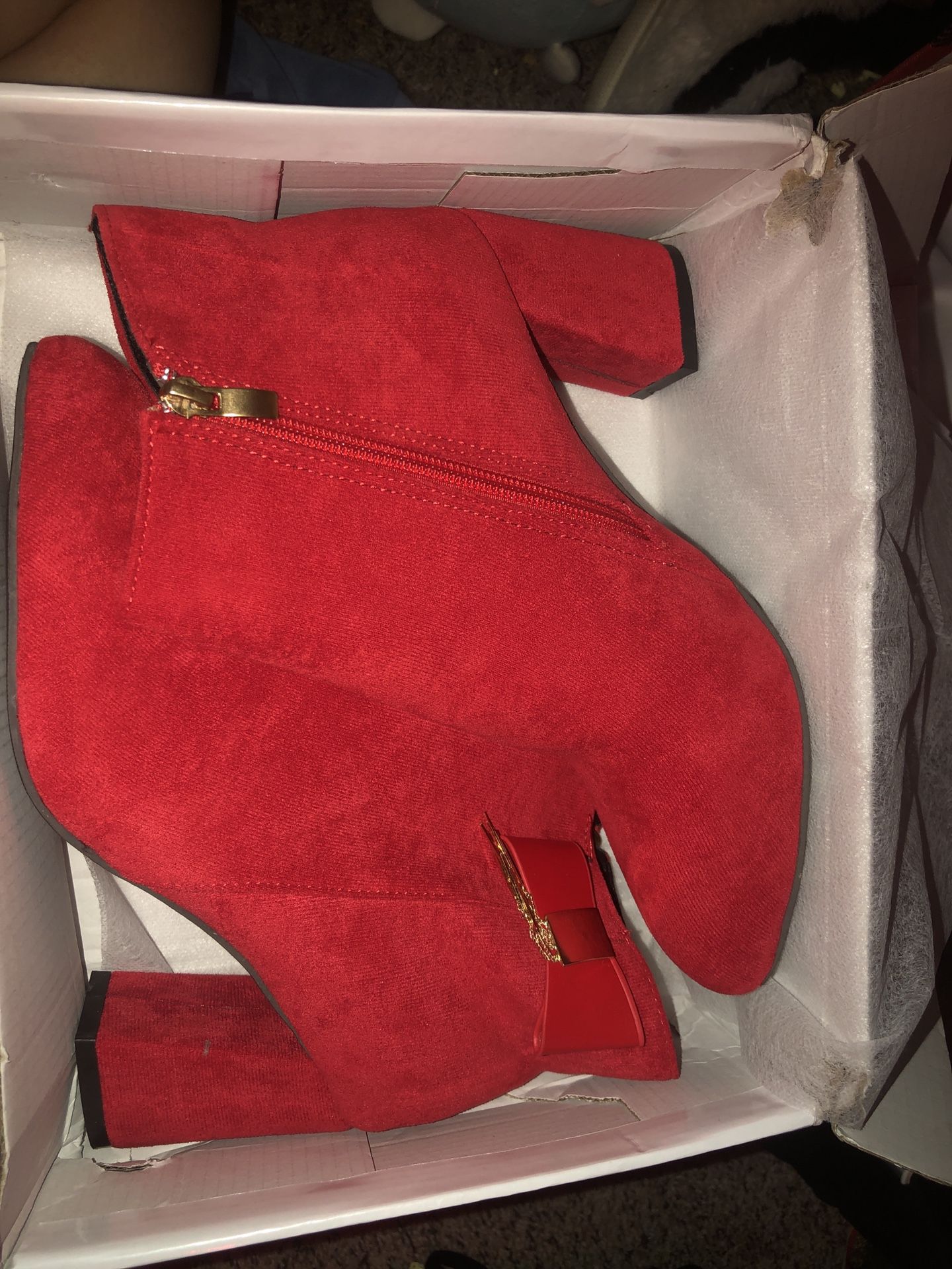 Red Heel Boots