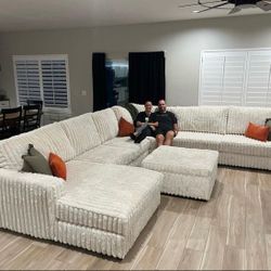 Fast Delivery Color Options Living Room Furniture Modular Corduroy Sectional Couch Set 🌟Extra Discount Code RSG 
🔥🔥 Mention OfferUp for this Specia