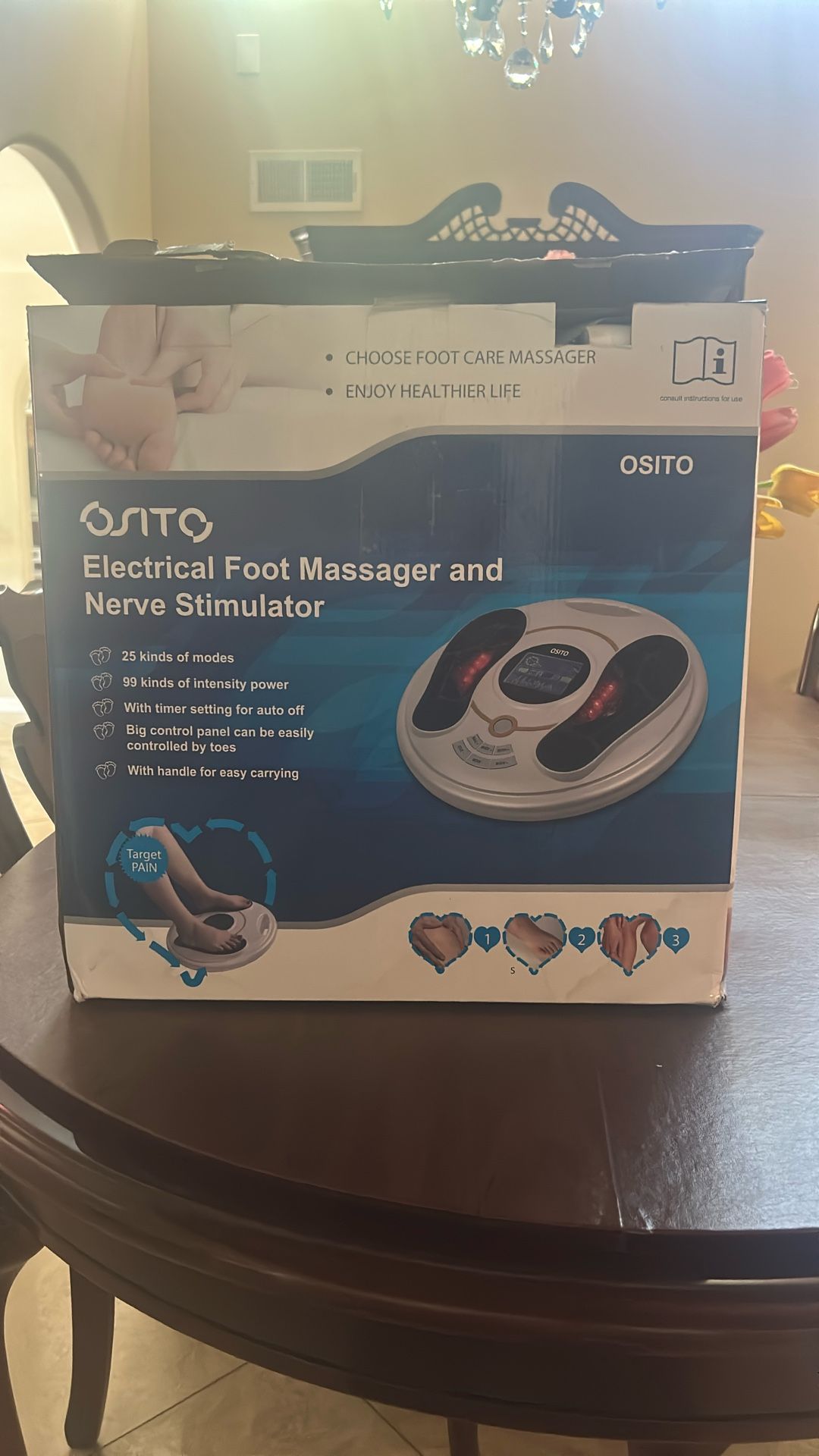 Osito, electrical foot massager and nerve stimulator