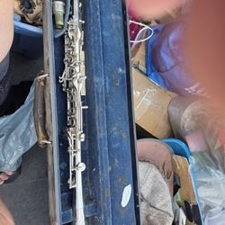 Silver (Plate?) Clarinet 