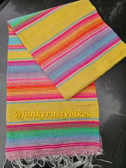 New yellow  5x7 Serape Sarape Zarape Mexican Blanket