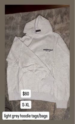 essentials Light oatmeal hoodie