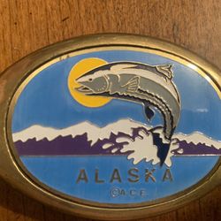 Vintage Brass Alaska Buckle