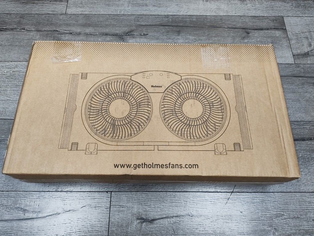 Holmes Dual Window Fan 9" With Remote