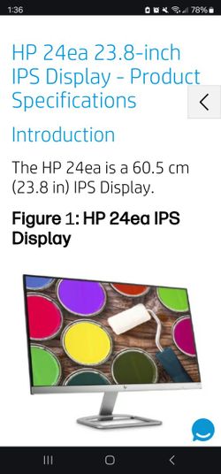 HP 24ea IPS Display- 23.8 inch, White