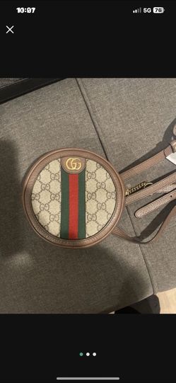 Gucci Ophidia GG Web Backpack Mini Brown Canvas