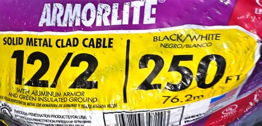 Armorlite 12/2 Solid Metal Clad Cable 250 ft