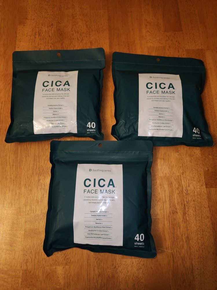 CICA Face Mask - 3 Packs