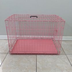 Pink Dog Cage Large Size