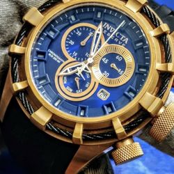 Invicta Bolt Swiss Chronography Rose Gold Tone Mens Watch
