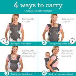 Infantilo flip 4-1 convertible baby carrier