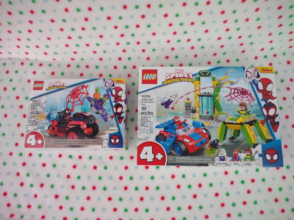 LEGO 10781 Spider Man Miles Morales: Spider-Man’s Techno Trike & Doc Ocks Lab