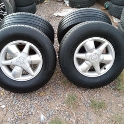 RIMS 16X7....255/70R16....6 LUGS FIT TOYOTA TACOMA NISSAN XTERRA NISSAN IZUSO RODEO NISSAN FRONTIER NISSAN PATHFINDER 