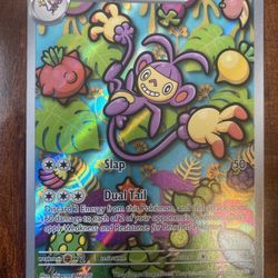 Pokemon Ambipom 107/094 Phantasmal Flames Illustration Full Art Rare Holo NM/M