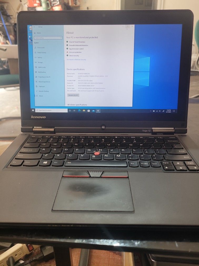 ThinkPad yoga12 laptop. VeryGood condition 