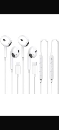 Auriculares tipo C con micrófono de control de Type-C headphones with volume control microphone volumen 