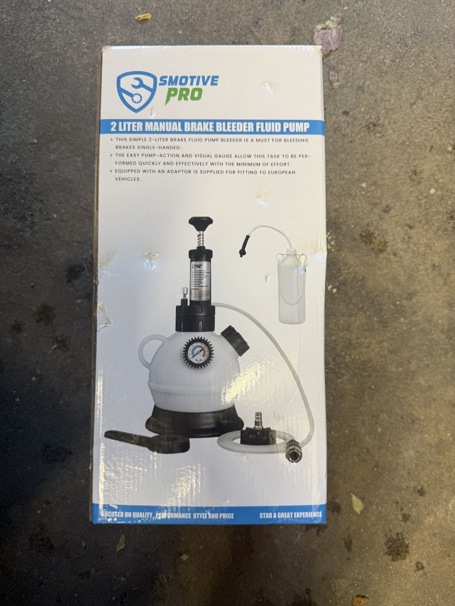 2 Liter Manual Brake Bleeder Fluid Pump