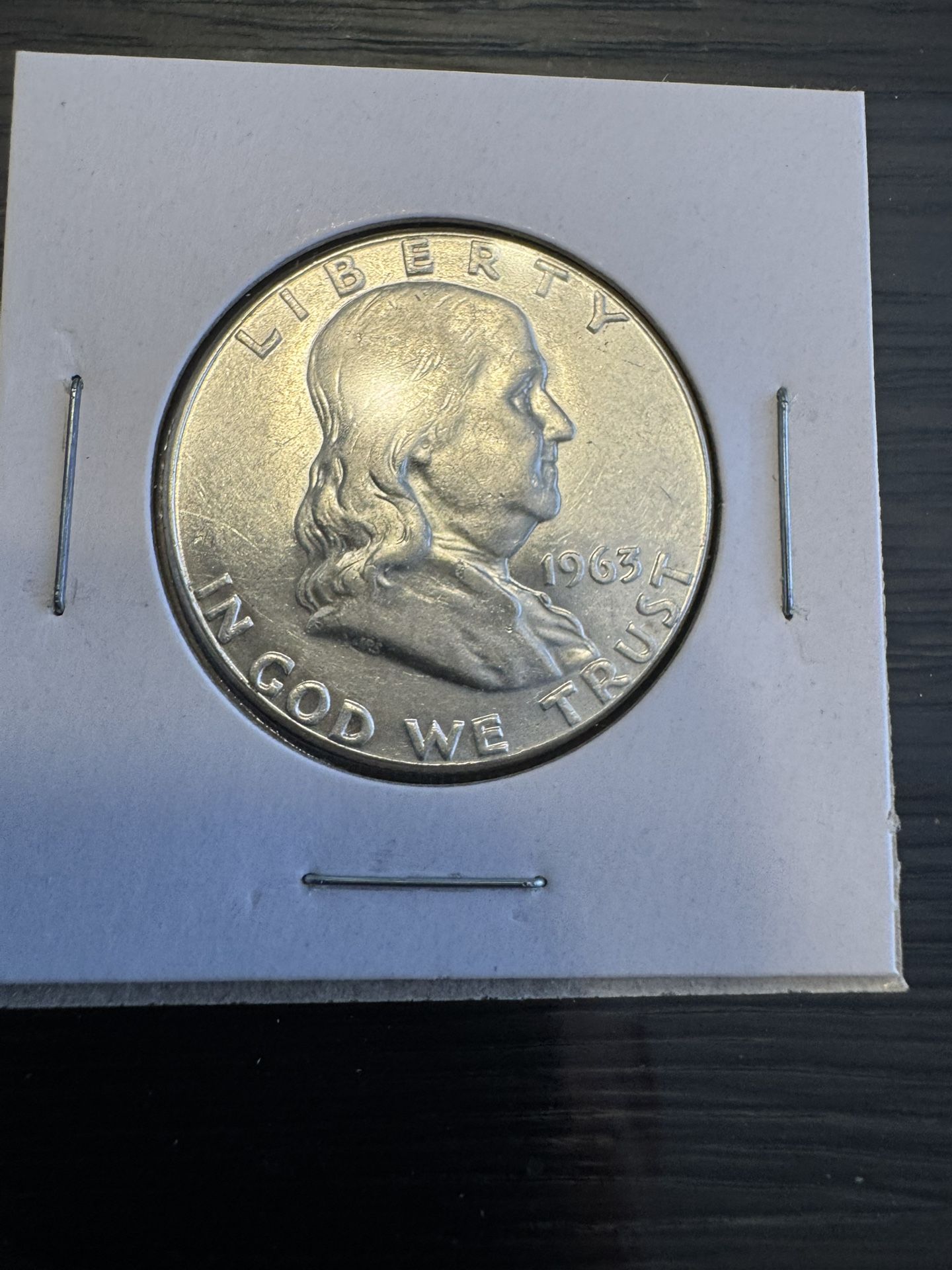 1963 BU Ben Franklin Half Dollar No Mint Mark