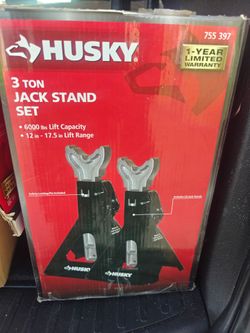 Husky 3 Ton Jack Stand Set