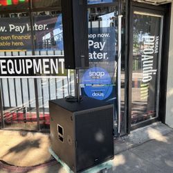 Powered 18 Subwoofer And 2 6” Tower