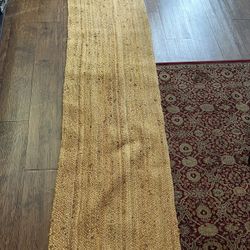 Wow 🤩 !! 7.25ft Jute Woven Runner Rug !