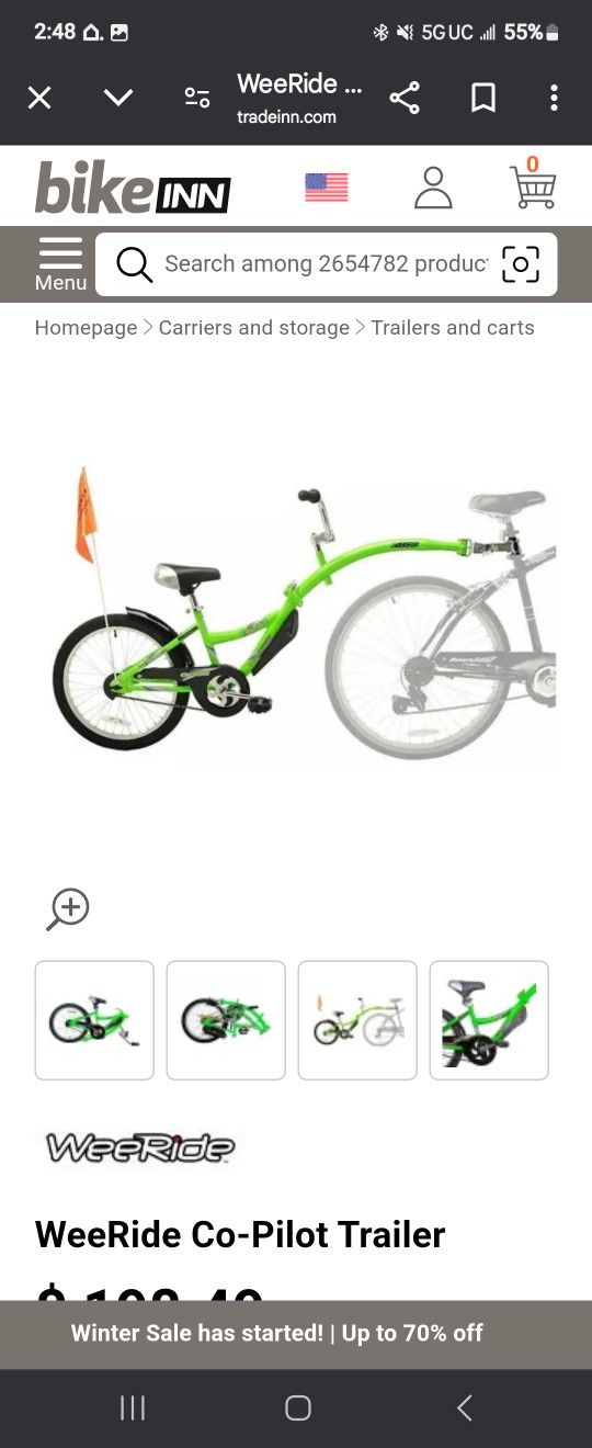 WeeRide Copilot Tandem Kids Bike