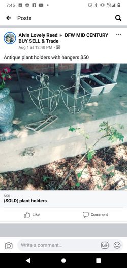 Vintage plant holders