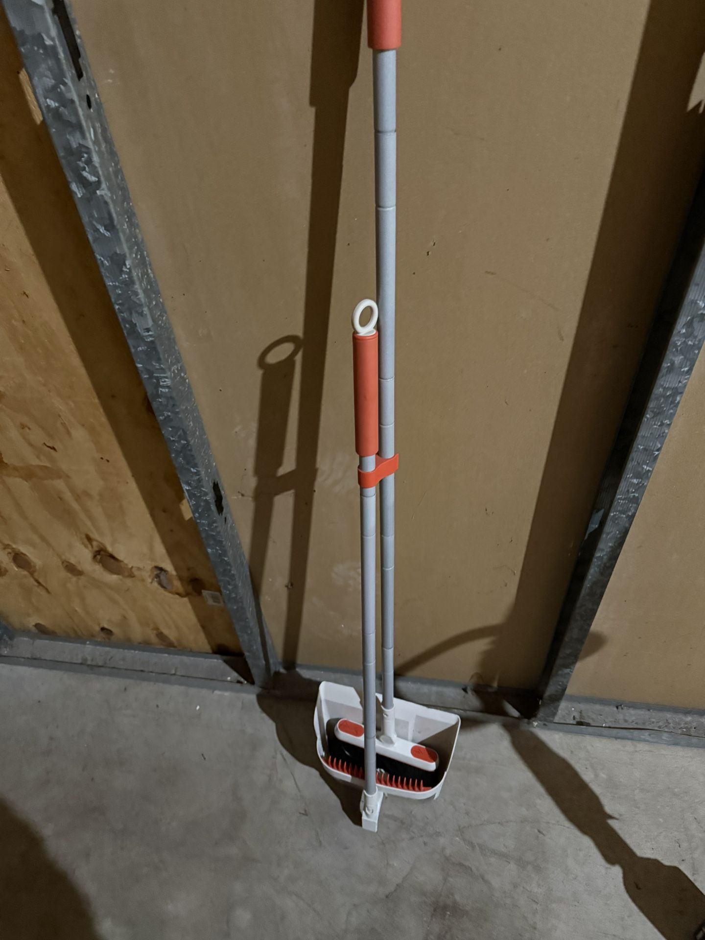 Cool Red And Grey Broom With Dustpan