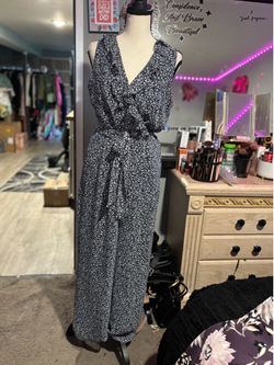NWOT Loft wrap n tie jumpsuit