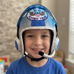 Pilot Flight Helmet Aviator Pilot Costume Hat Little Daydreamers by Elope Sz One Size Youth - Small