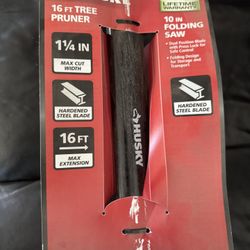 2 Husky 16ft Tree Pruners 10in Foldable  Blades 