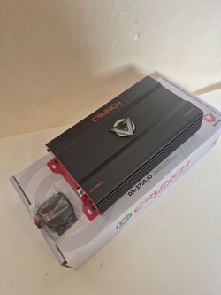 CRUNCH 3725 WATTS MONOBLOCK 1 OHM STABLE BUILT IN CROSSOVER WITH BASS CONTROL CAR AMPLIFIER