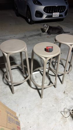 Set of 3 Brooklyn Bar / Counter Stool -