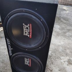 MTX 12" WOOFER AND BOX 