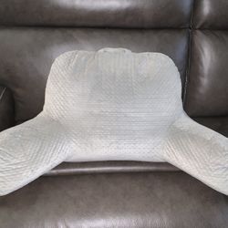 Gray Back Support Pillow (Reading / Bed Rest Pillow) 