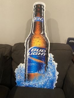 Large Metal Bud Light Signs