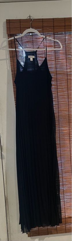 Bisou Bisou black pleated halter dress size 6