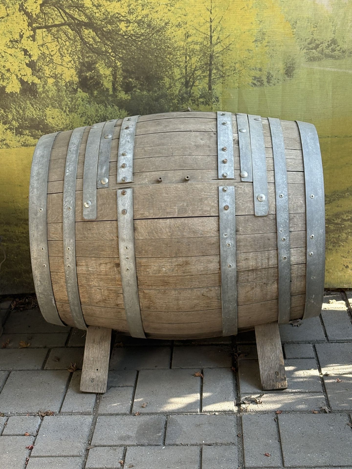 WINE BARREL TRUNK - ICE CHEST $100