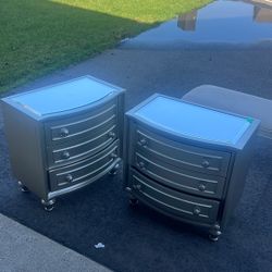 Night Stands, Coffee Tables And Dresser With Mirror