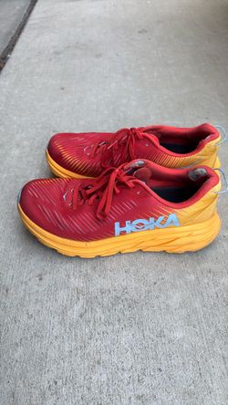 Hoka Running Sneakers Red and Yellow men 9