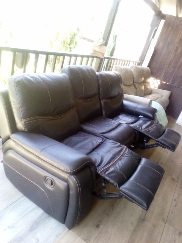 Leather Sofa Recliner