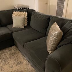 Grayish / Blueish Large Sectional Couch 