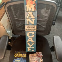 Three Metal “Man-Cave” Signs 