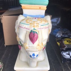 Antique Elephant - Vintage - Ceramic - Chinese