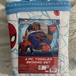 Marvel Spiderman 'Regulator' Toddler 4 Piece Bed Set