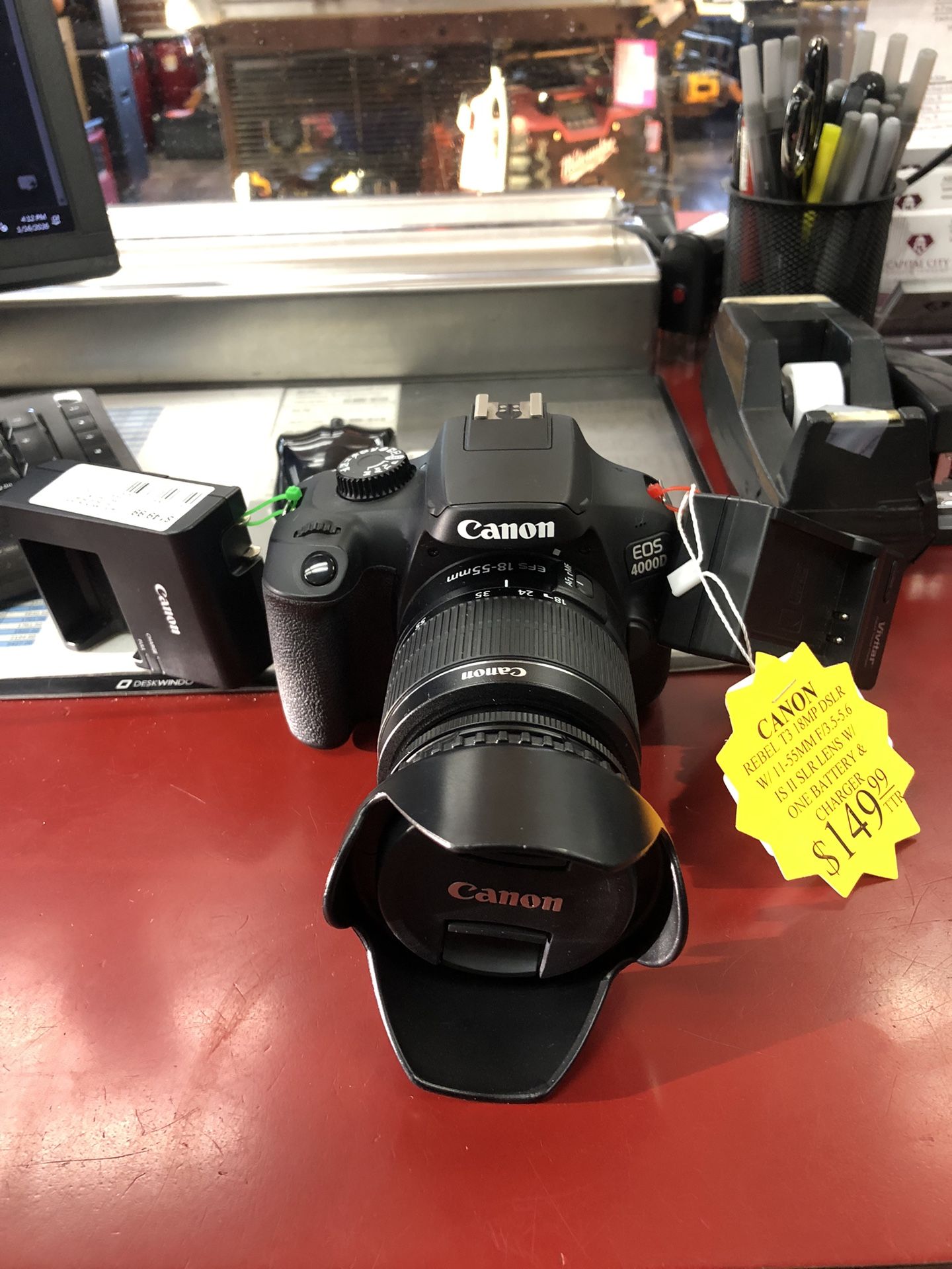 1003 Canon DS126291 T3i 18mp DSLR Camera 11 55mm F/3.5 5.6 SLR Lens 546137